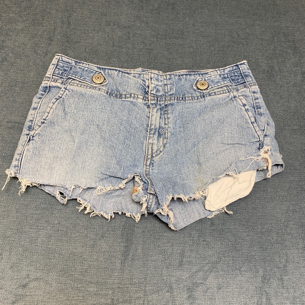 Signature By Levi Strauss & Co Cut Off Shorts Womens 10 Misses Blue Denim Cotton